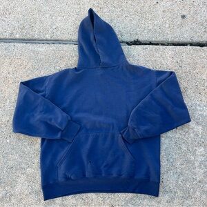 Men's Navy Blue Hoodie Sweater long sleeve vintage